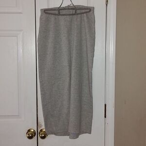 Ann Taylor Loft gray jersey knit style beachy skirt Sz S